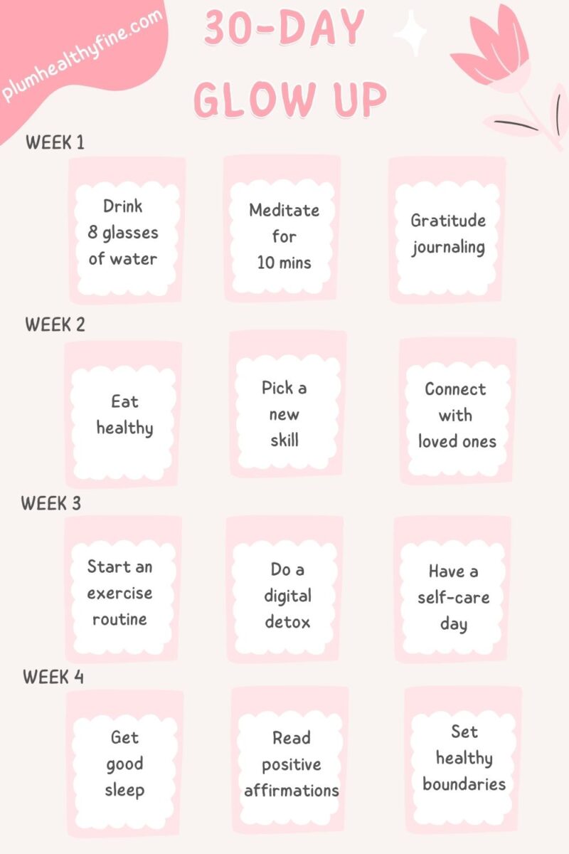 30-Day Glow Up Challenge For A Fabulous Transformation